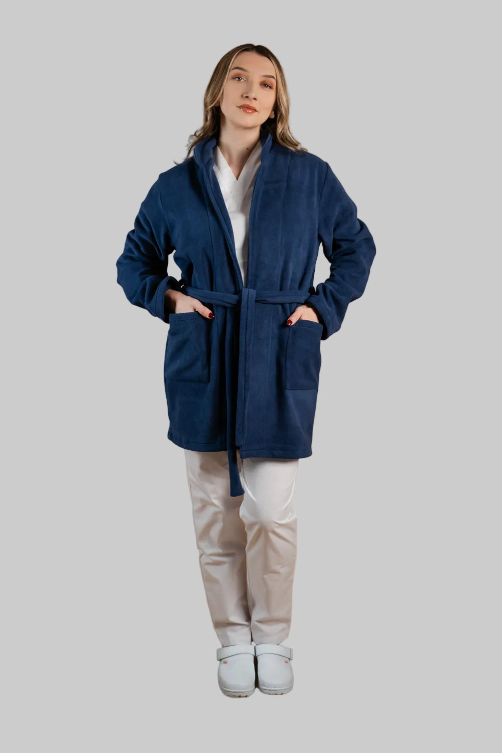 Halat polar medical bleumarin unisex fleece 270g Divia