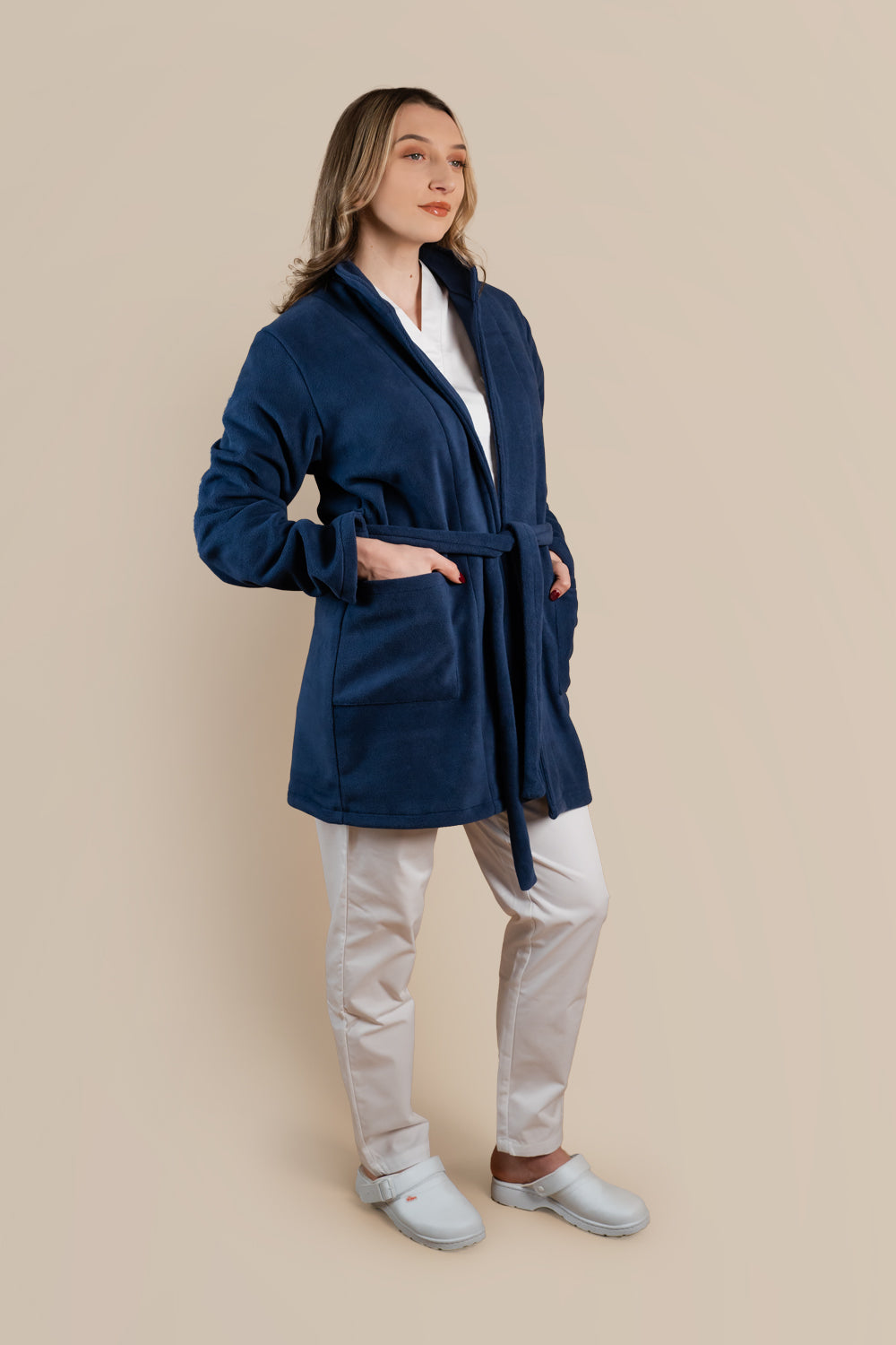 Halat polar medical bleumarin unisex fleece 270g Divia