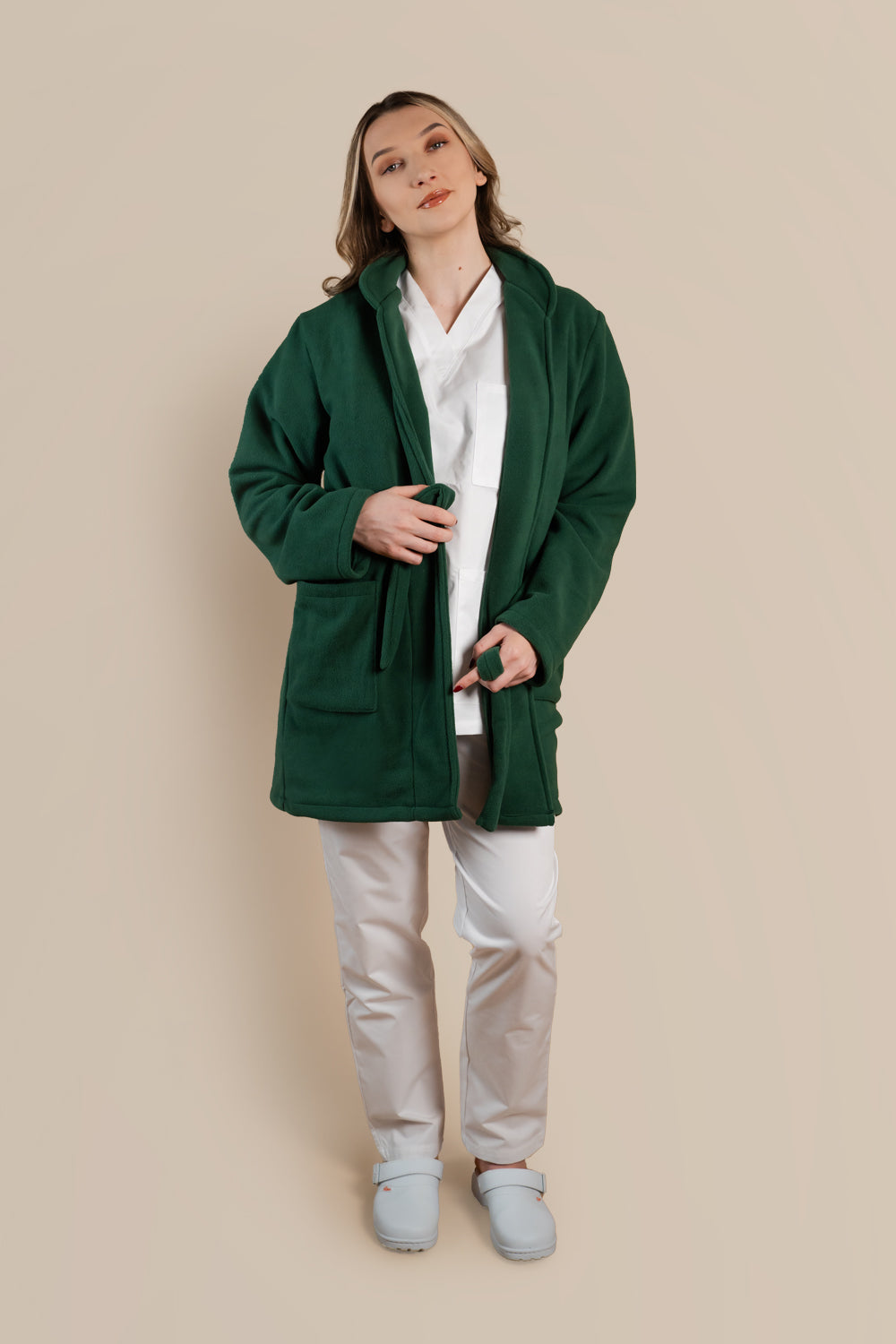 Halat polar medical verde unisex fleece 270g Divia