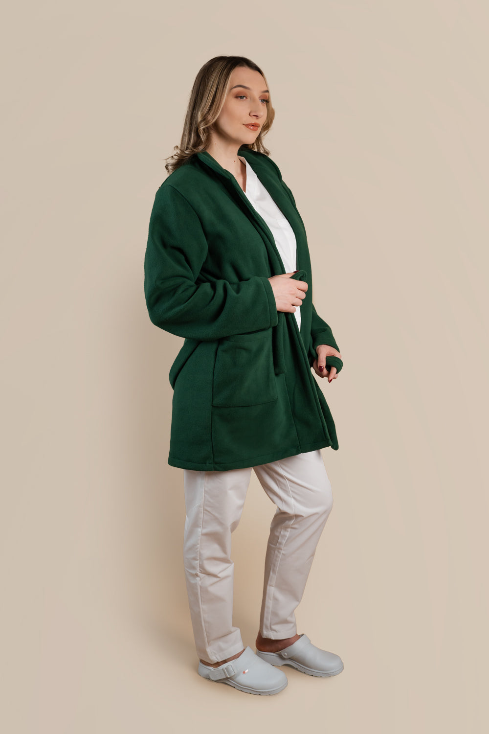 Halat polar medical verde unisex fleece 270g Divia
