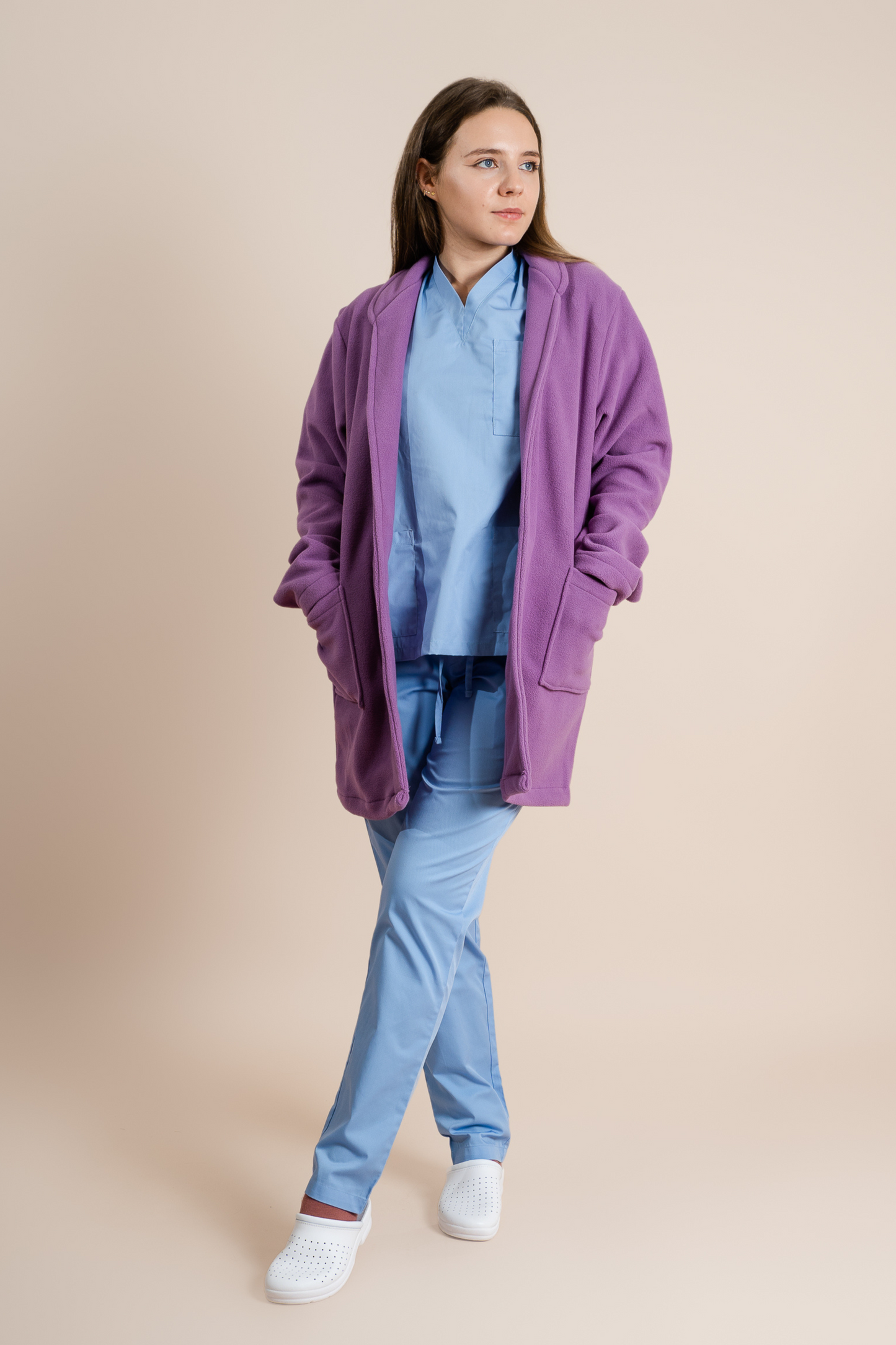 Halat polar medical lila unisex fleece 270g Divia