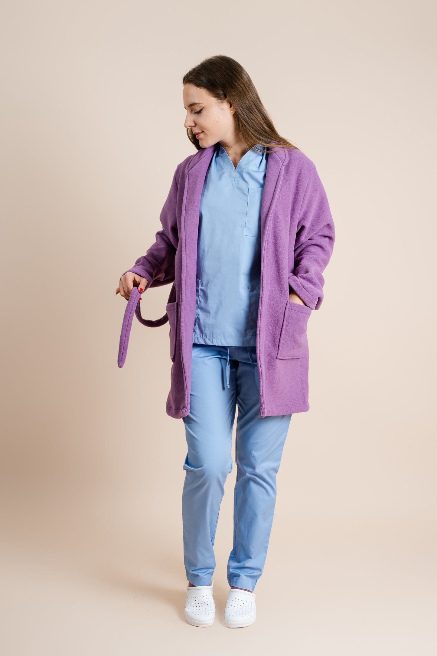 Halat polar medical lila unisex fleece 270g Divia