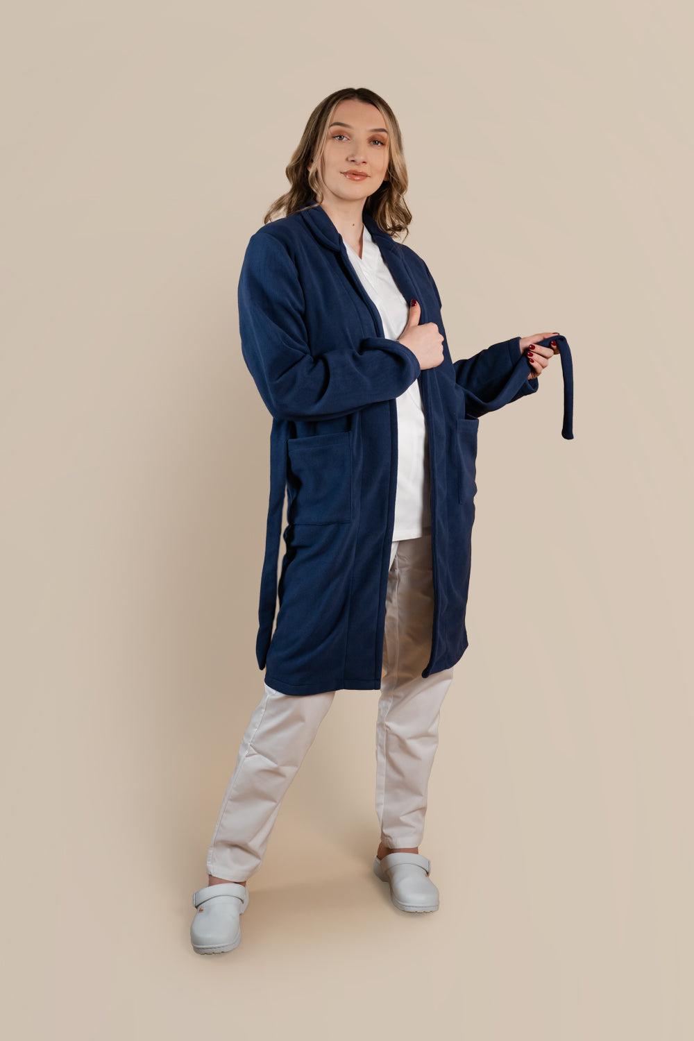 Halat polar medical lung bleumarin unisex fleece 270g Lucas