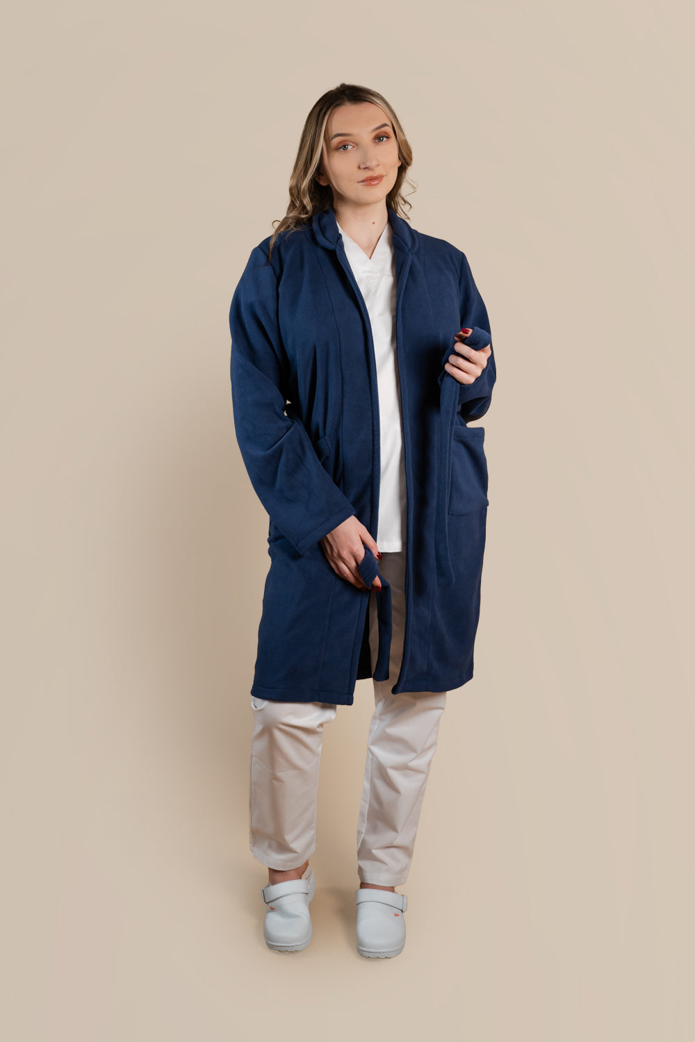 Halat polar medical lung bleumarin unisex fleece 270g Lucas