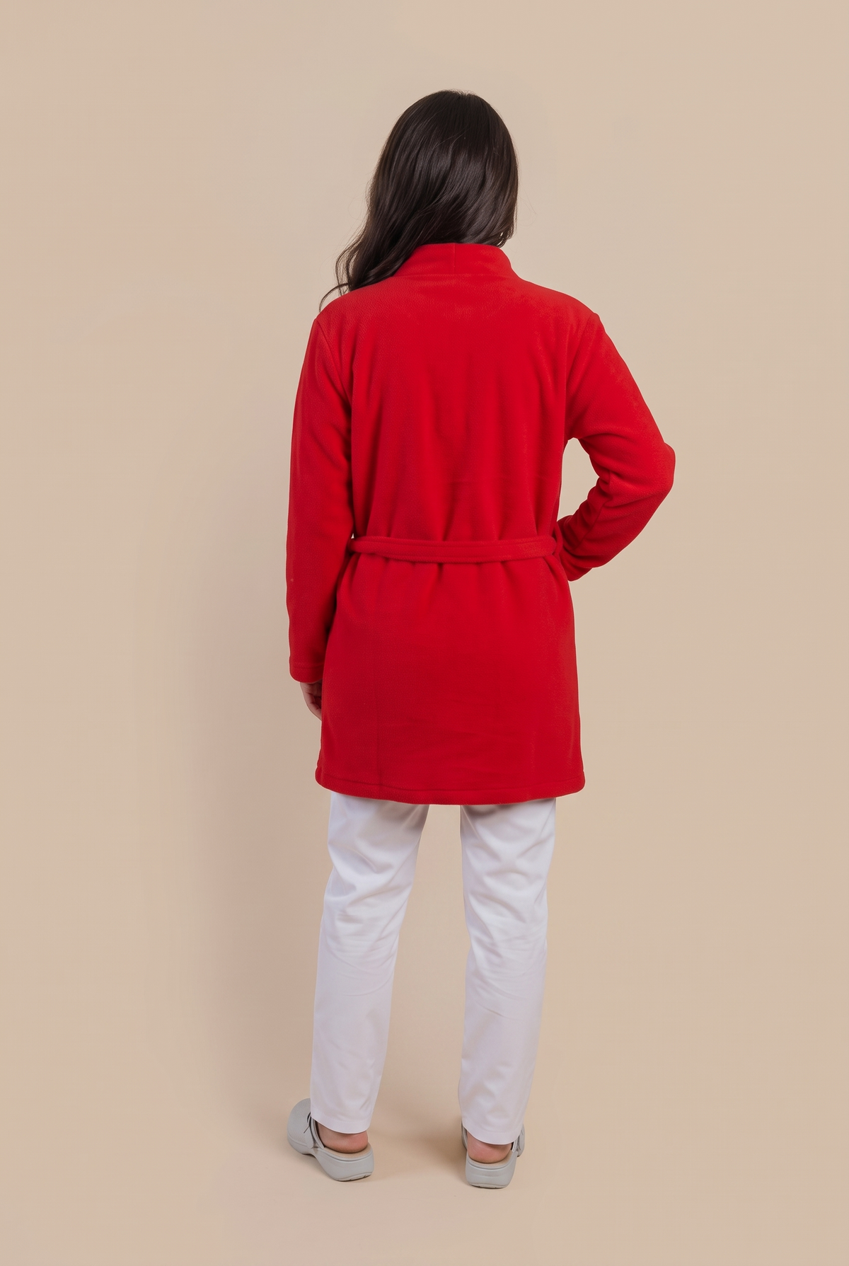 Halat polar medical rosu unisex fleece 270g Divia