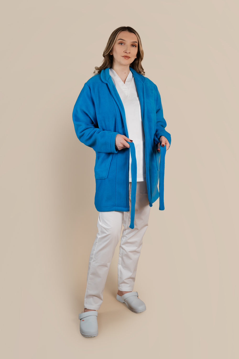 Halat polar medical turcoaz unisex fleece 270g Divia