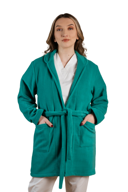 Halat polar medical verde cobalt unisex fleece 270g Divia