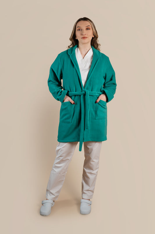 Halat polar medical verde cobalt unisex fleece 270g Divia