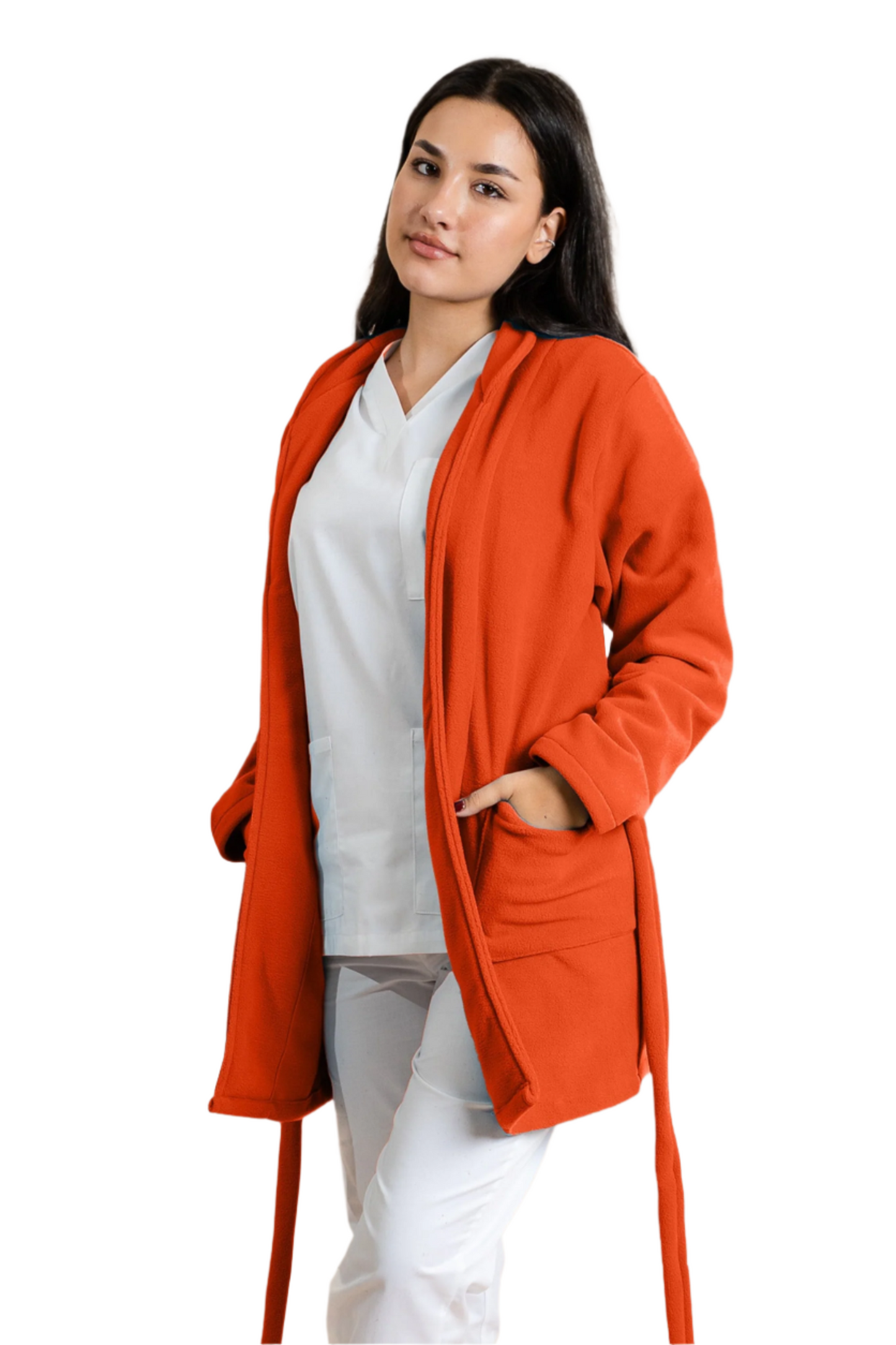 Halat polar medical portocaliu unisex fleece 270g Divia