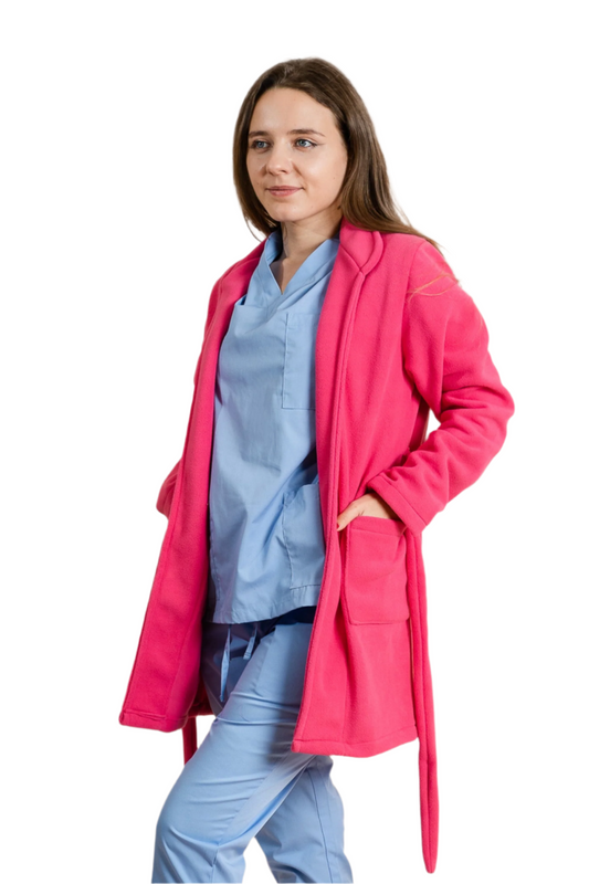 Halat polar medical roz unisex fleece 270g Divia