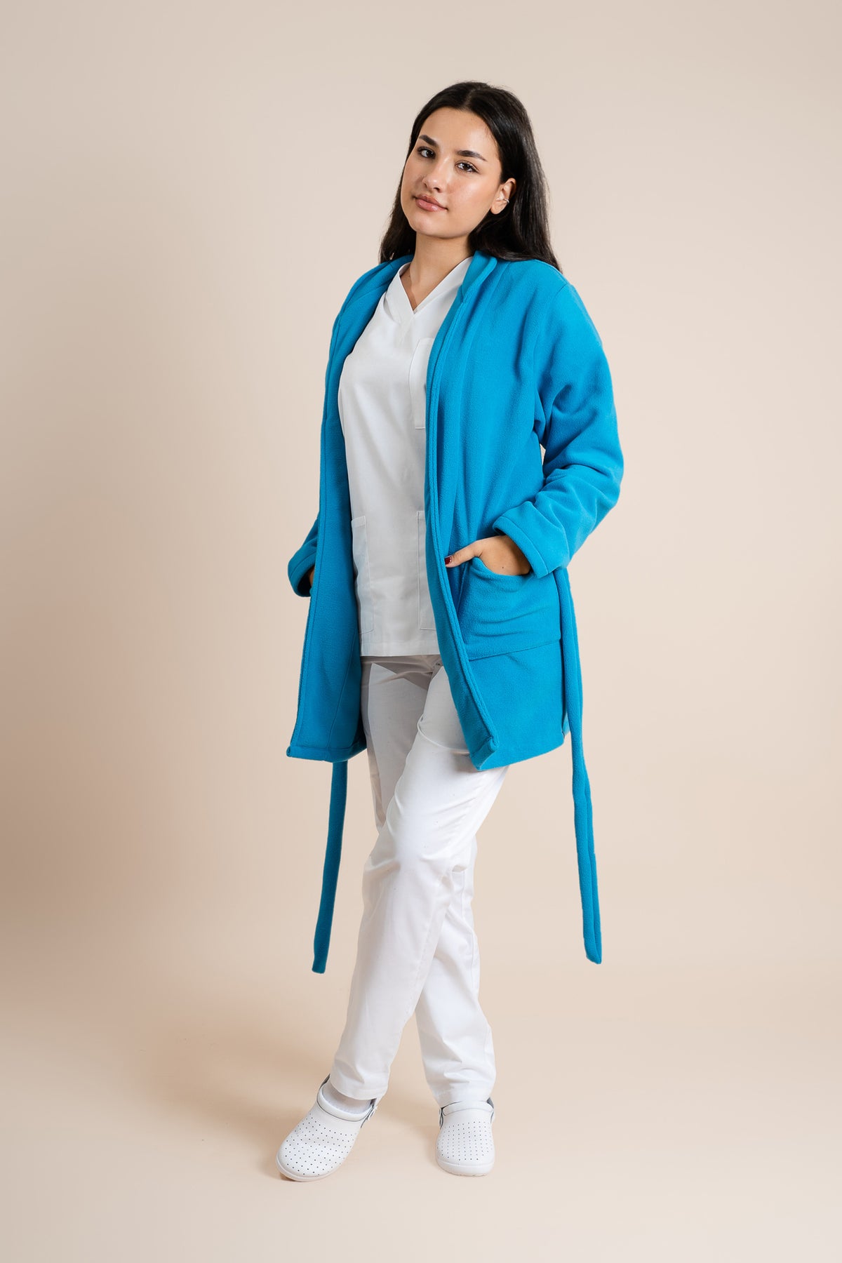Halat polar medical turcoaz unisex fleece 270g Divia