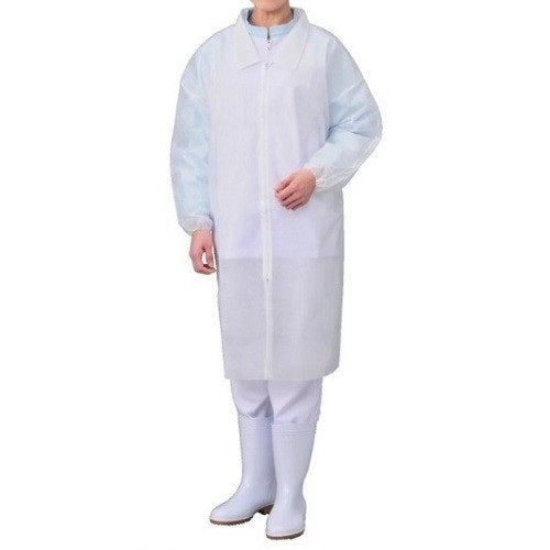 Set 10 halate laborator unica folosinta netesut 23 g/mp capse albe