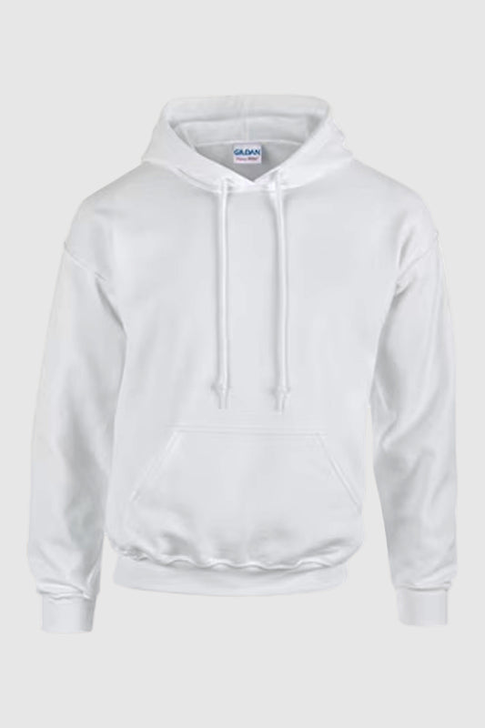 Hanorac alb unisex Bbc/Pes 280g Gildan