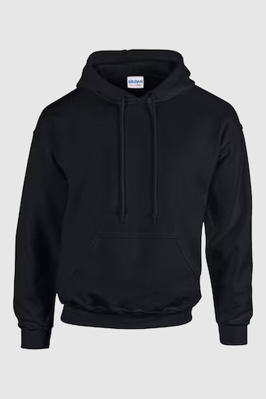 Hanorac negru unisex Bbc/Pes 280g Gildan