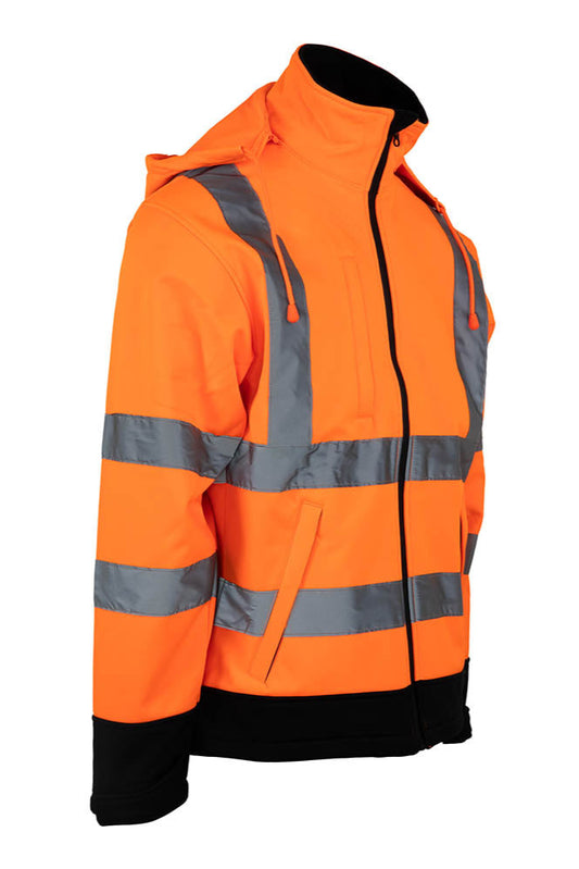 Jacheta protectie inalta vizibilitate Atena Renania portocaliu fluo (5B17)(9177)