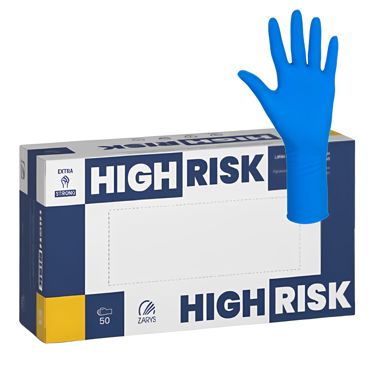 Manusi latex pentru risc ridicat cu manseta extinsa groase 50buc High Risk