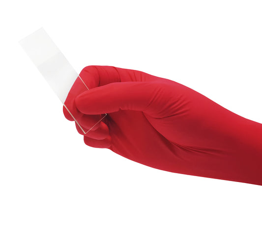 Manusi nitril rosii nepudrate 4g easyCare Berry 100buc