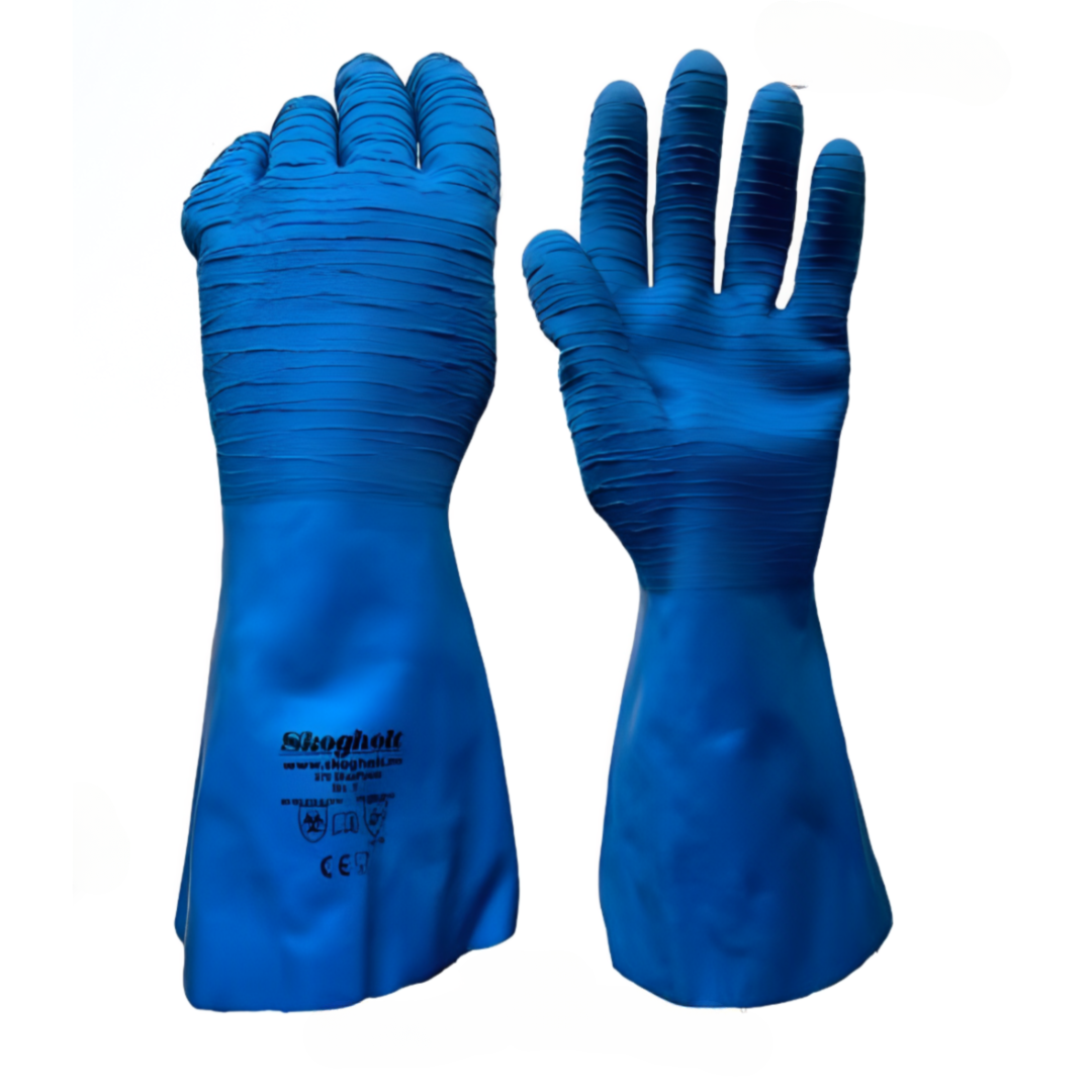 Manusi protectie latex rugoase albastre Panda