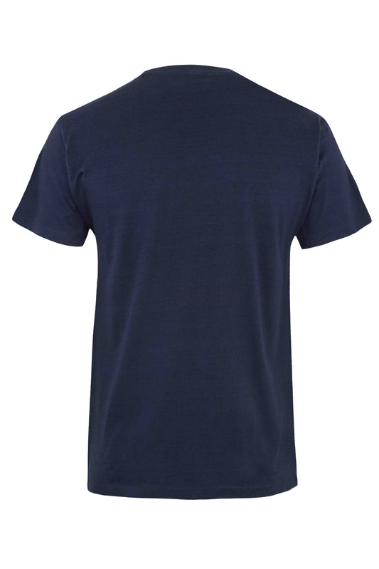 Tricou jersey tubular simplu 155g maneca scurta bleumarin Melbourne