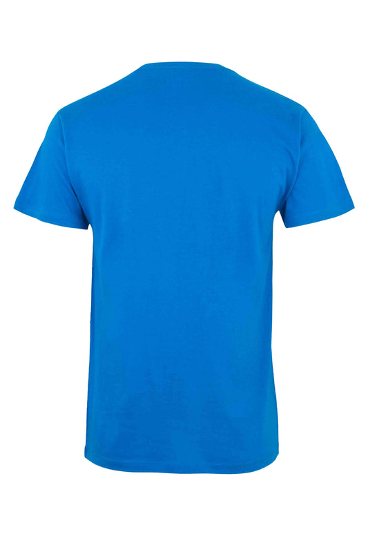 Tricou jersey tubular simplu 155g maneca scurta albastru atol Melbourne