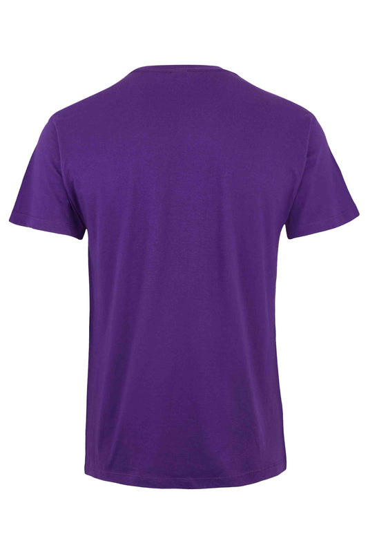 Tricou jersey tubular simplu 155g maneca scurta mov Melbourne