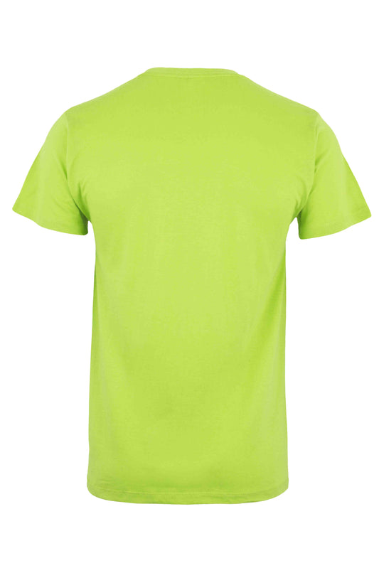 Tricou jersey tubular simplu 155g maneca scurta Lime Melbourne