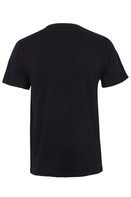 Tricou jersey tubular simplu 190g maneca scurta negru Palm