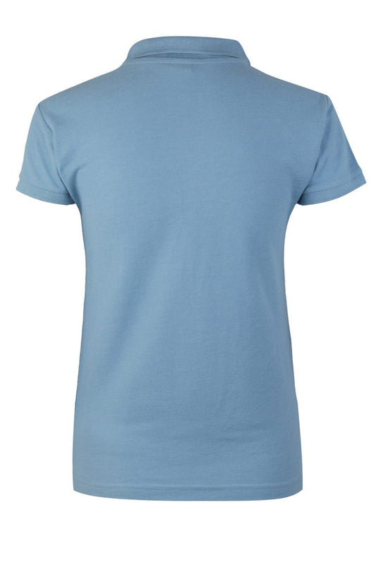 Tricou polo bumbac/poliester 210g dama maneca scurta albastru celest Nobby
