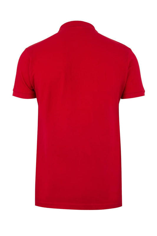 Tricou polo bumbac/poliester 210g maneca scurta rosu Gibson