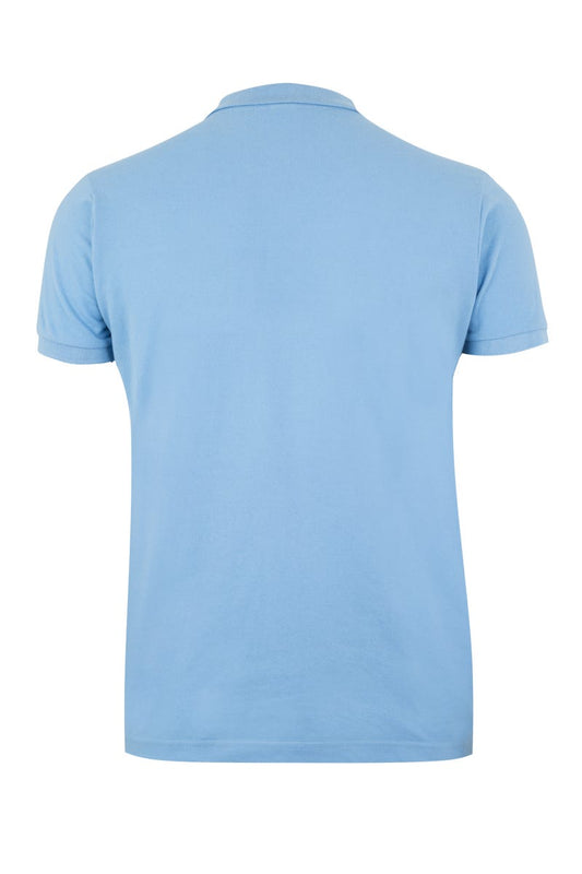 Tricou polo bumbac/poliester 210g maneca scurta albastru celest Gibson