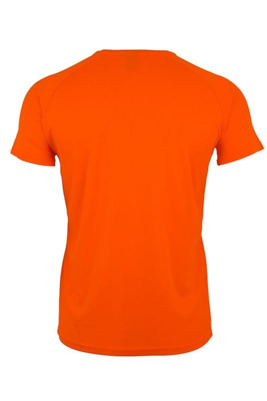 Tricou poliester 130g maneca scurta portocaliu Fluo MK520V