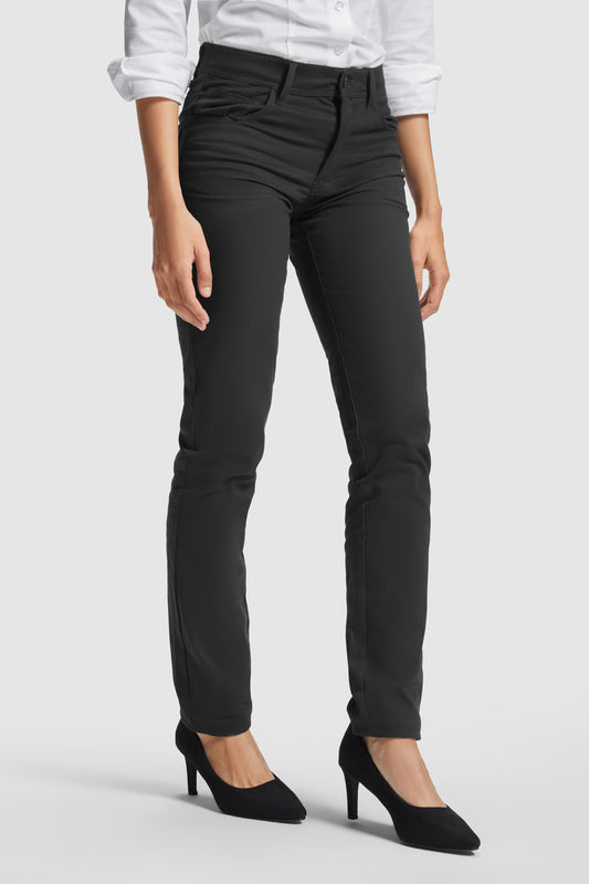 Pantaloni negri dama bumbac 280g Hilton