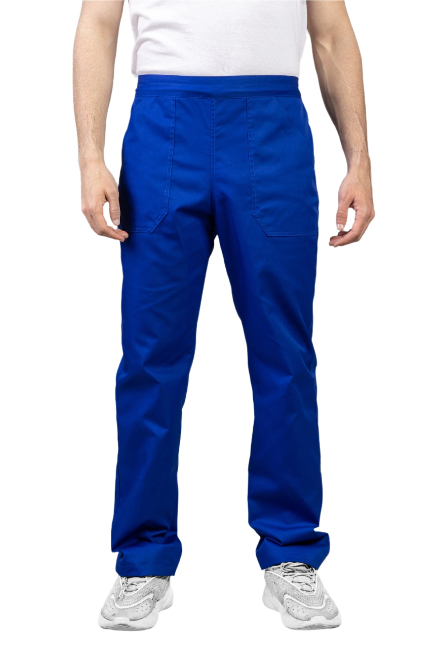 Pantaloni de lucru albastri unisex tercot 195g Costin