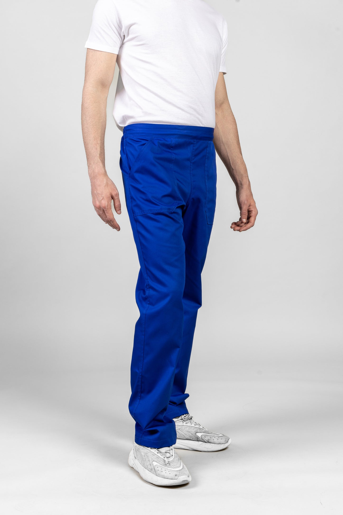 Pantaloni de lucru albastri unisex tercot 195g Costin