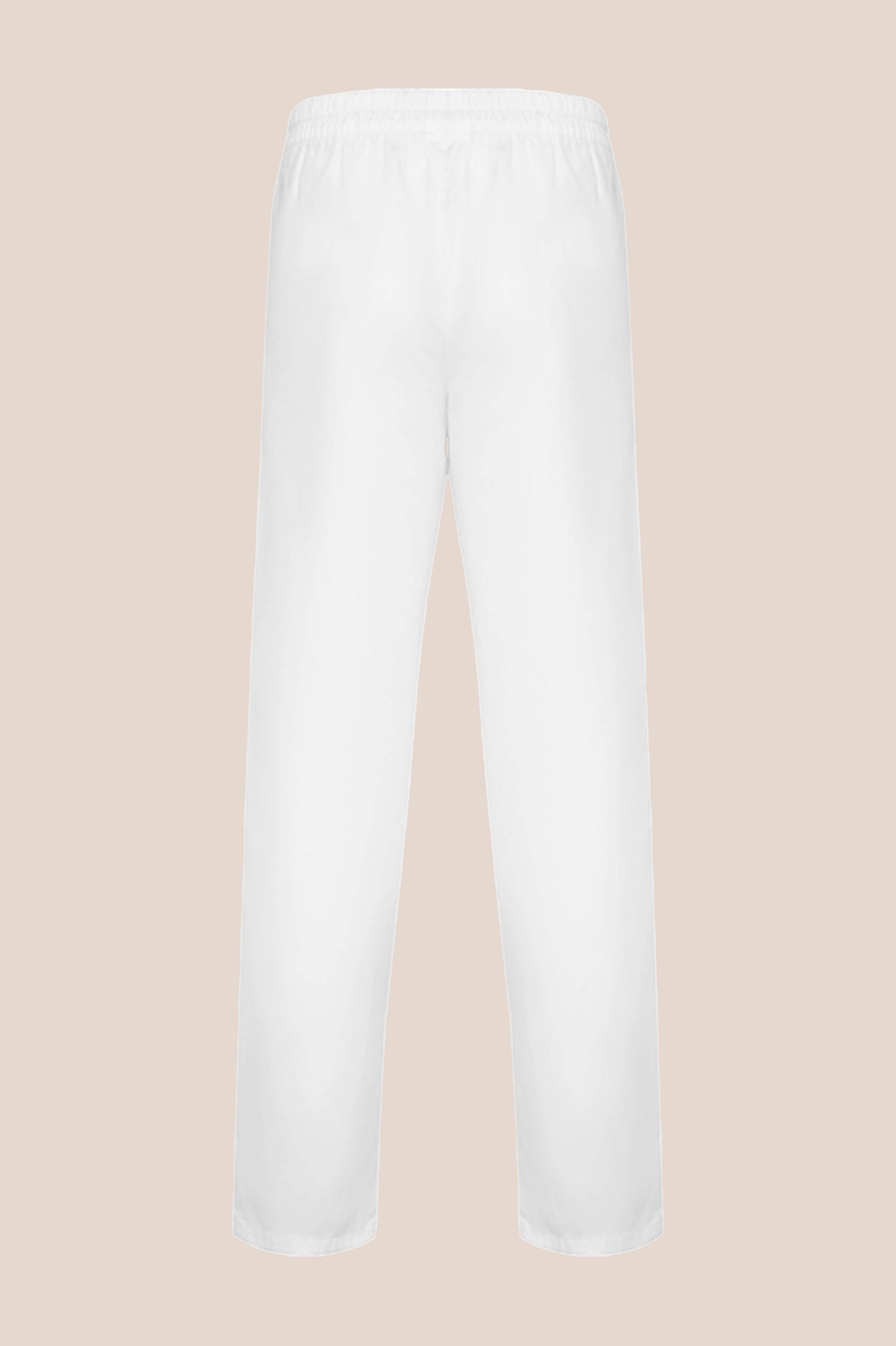 Pantaloni albi unisex tercot 195g Rochat