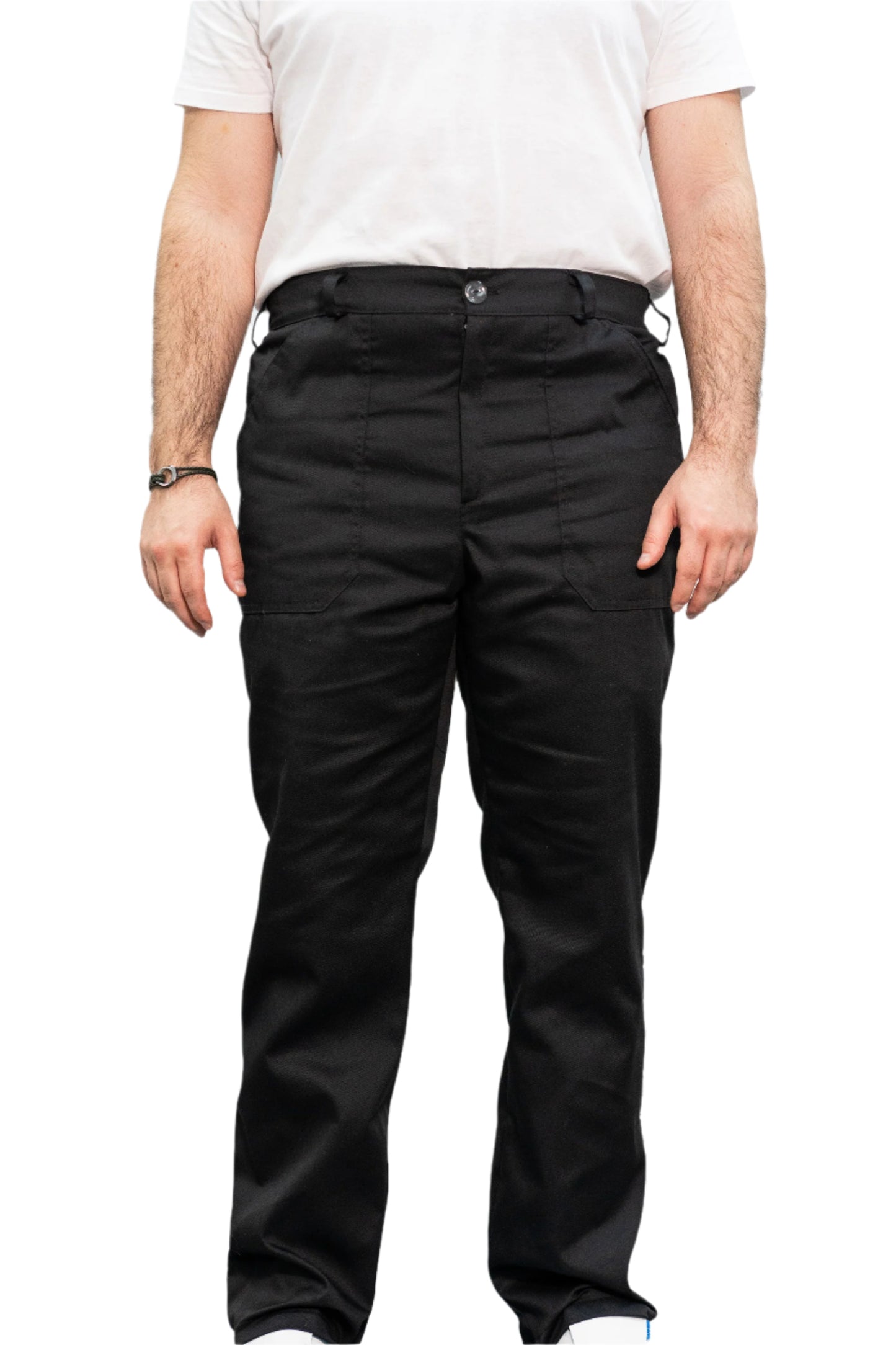 Pantaloni de lucru negri unisex tercot 195g Milo