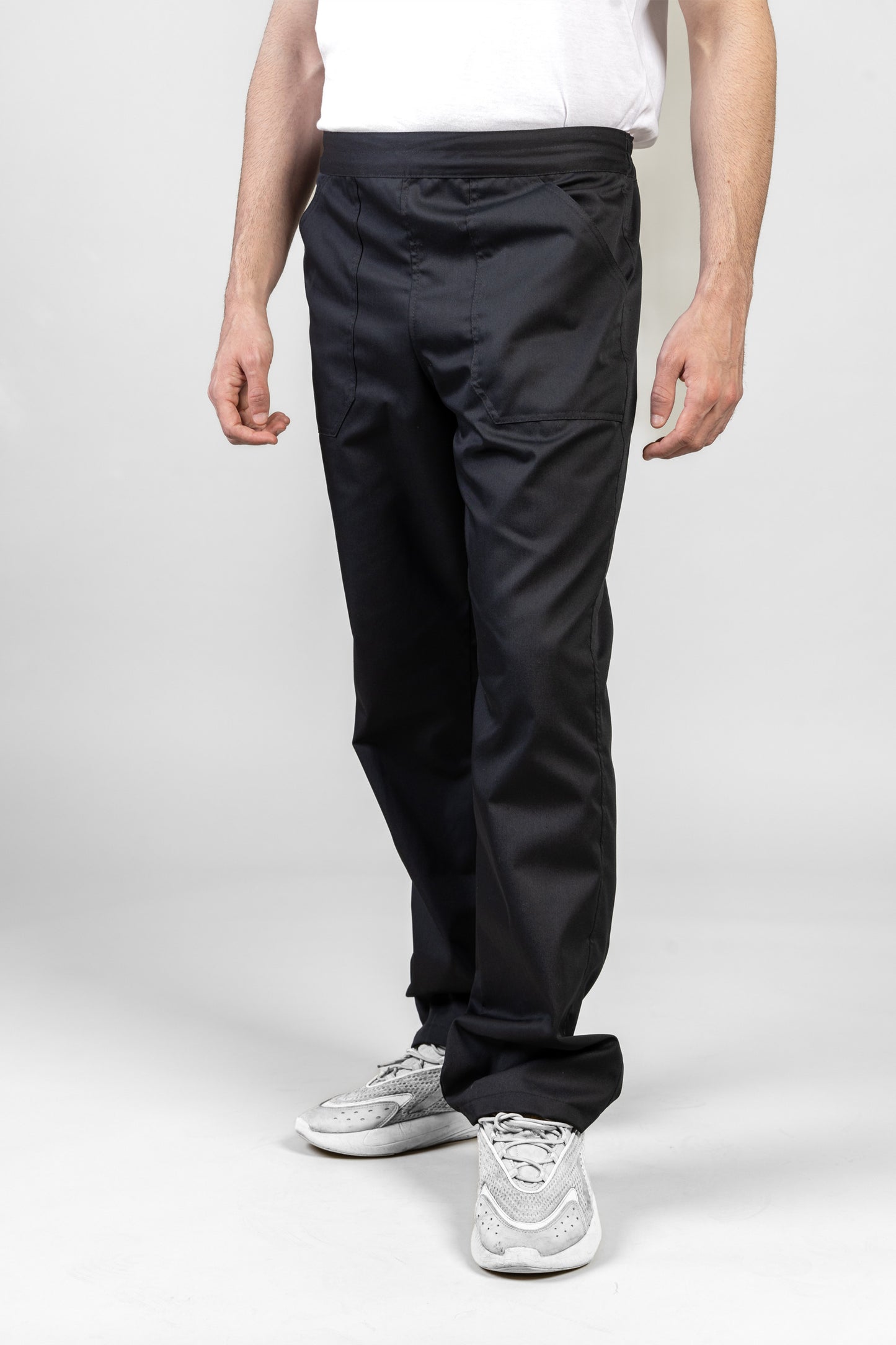 Pantaloni de lucru negri unisex tercot 195g Costin