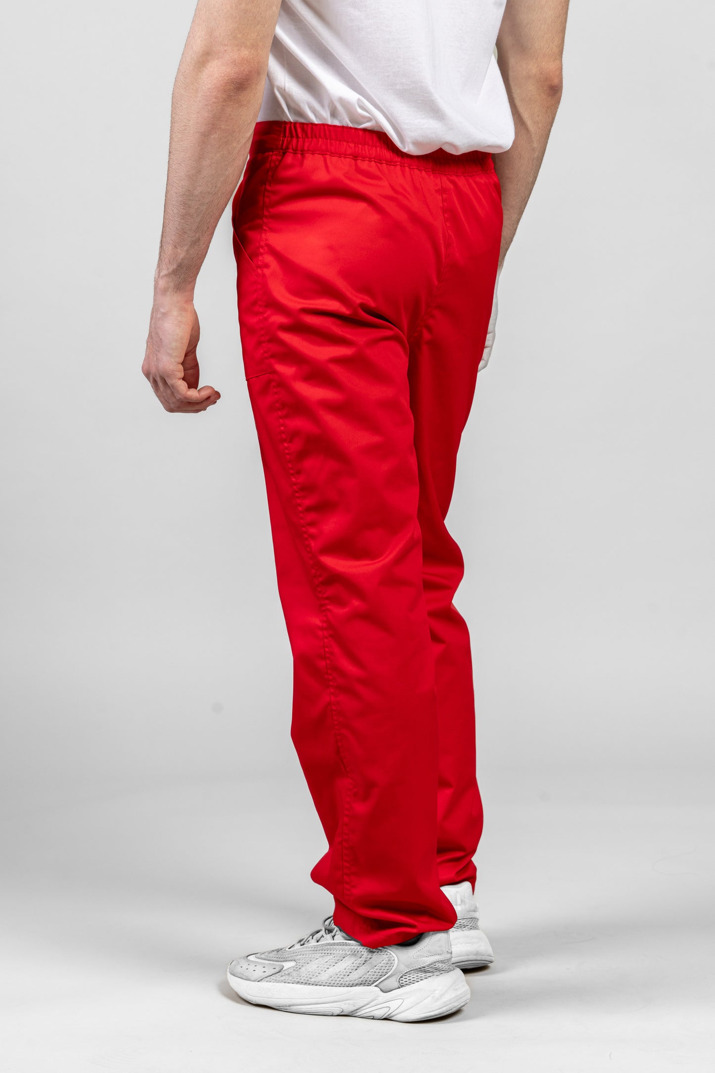 Pantaloni de lucru rosii unisex tercot 195g Costin