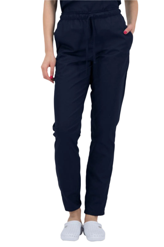 Pantaloni bleumarin unisex poplin 160g Alessi
