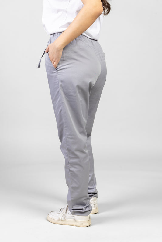 Pantaloni gri unisex poplin 160g Alessi