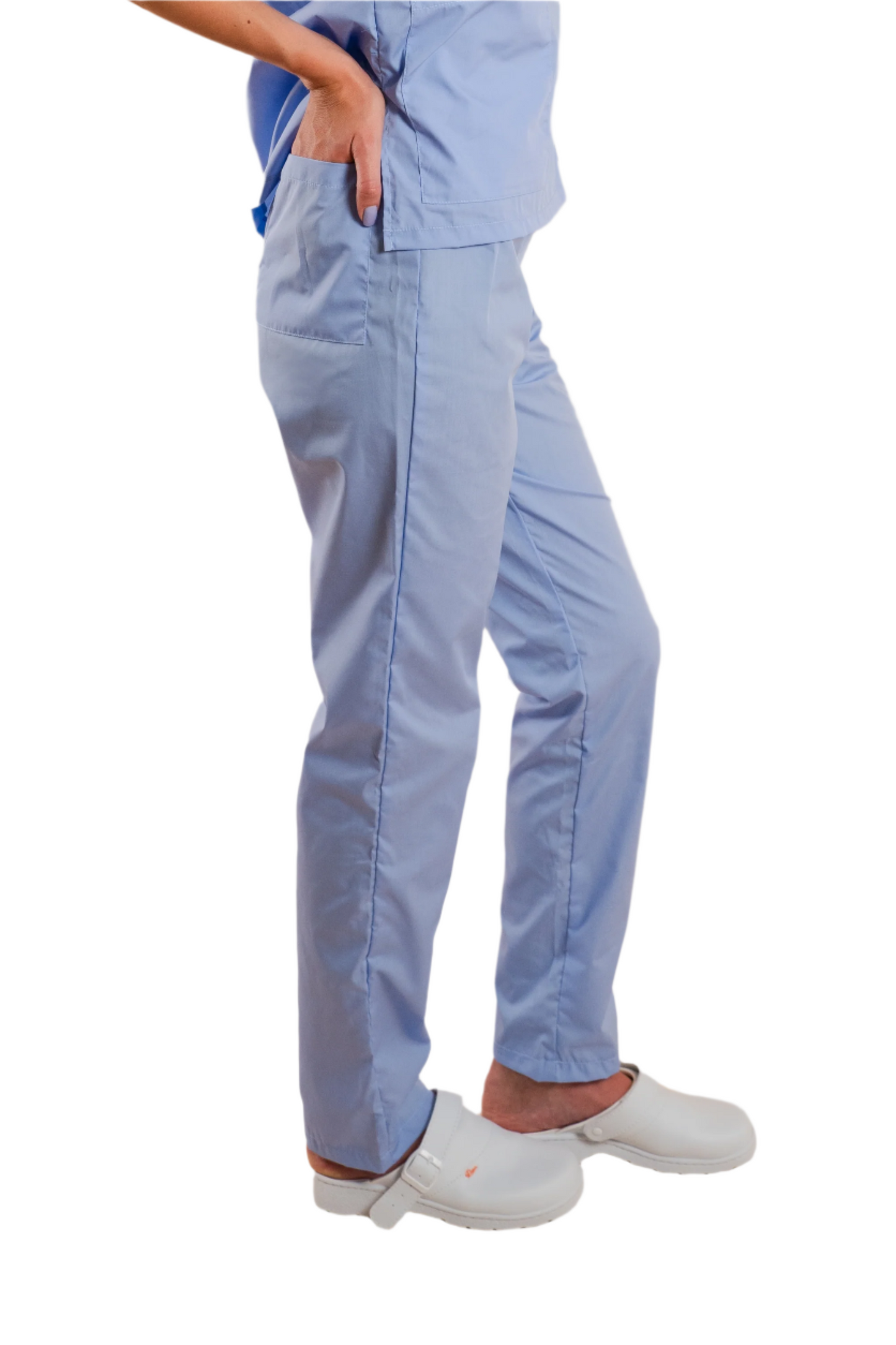 Pantaloni medicali bleu unisex poplin 115gr Albert