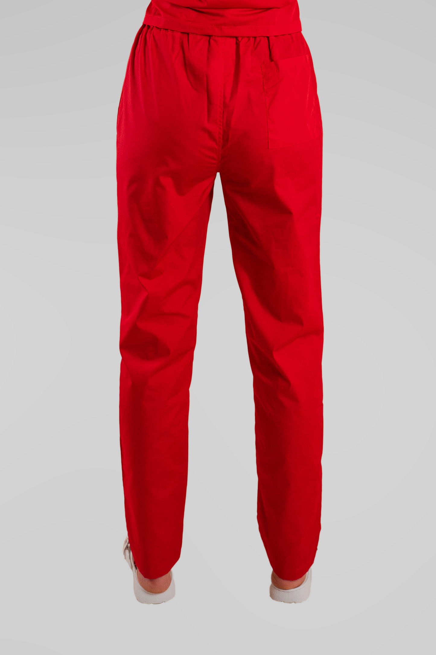 Pantaloni medicali rosii unisex poplin 115gr Albert
