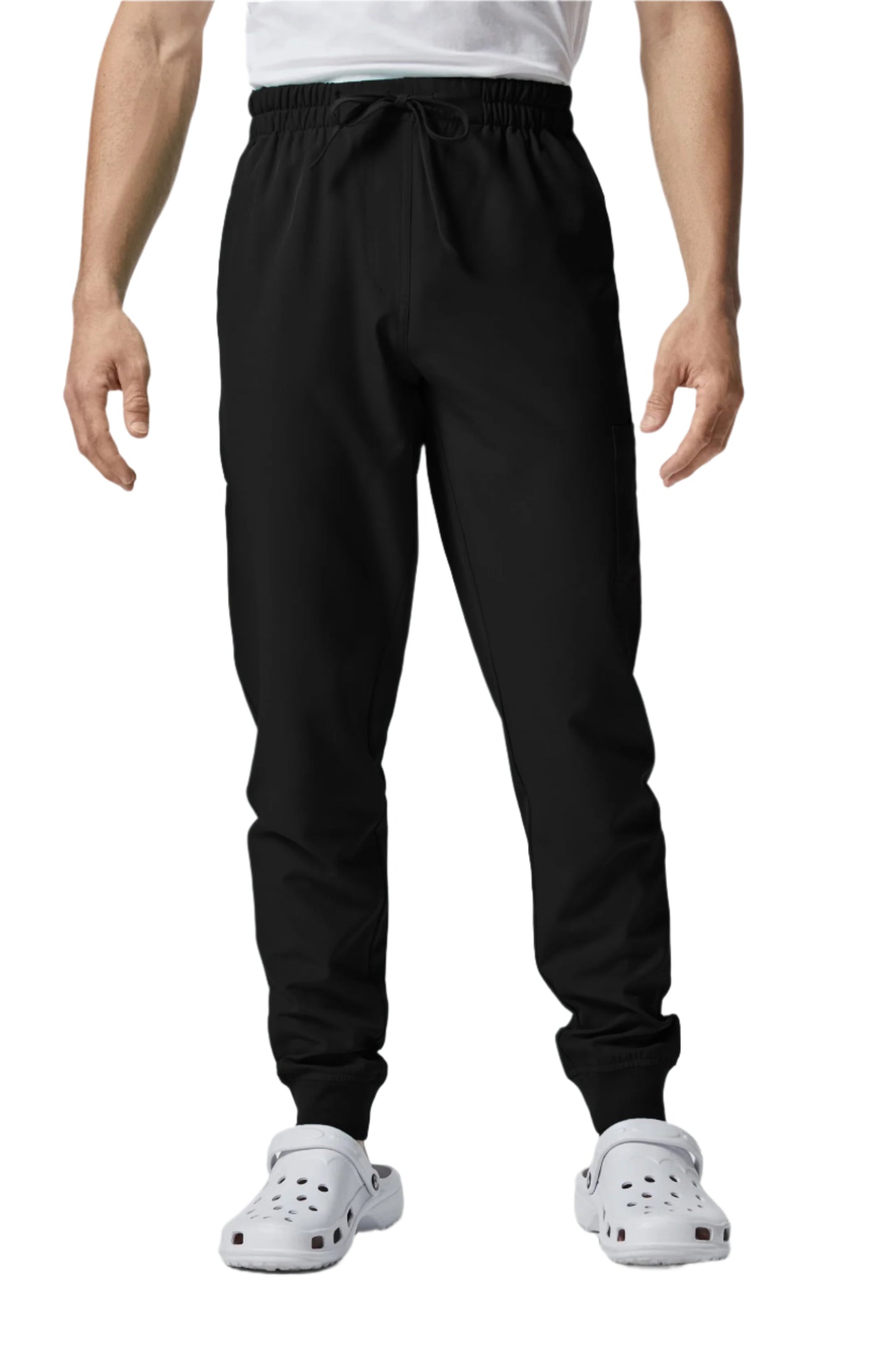Pantaloni negri unisex poliester 170g Fiber