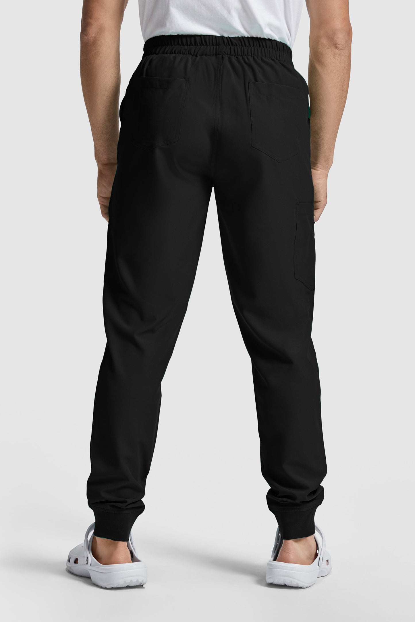 Pantaloni negri unisex poliester 170g Fiber