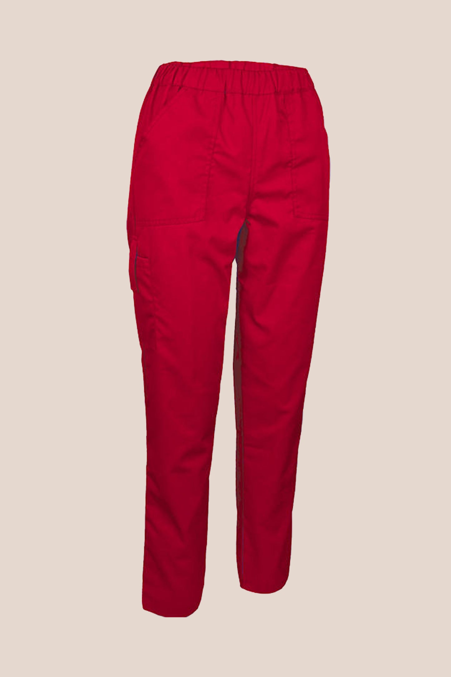 Pantaloni rosii unisex poplin 165g Mihnea