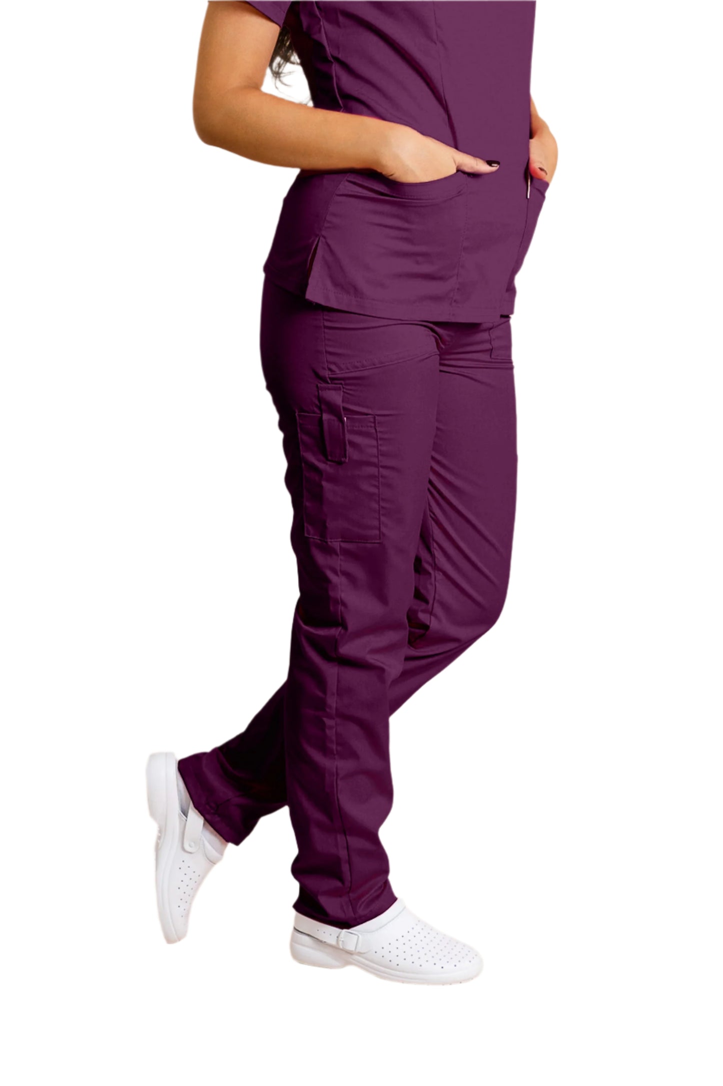 Pantaloni Visinii unisex poplin 165g Mihnea