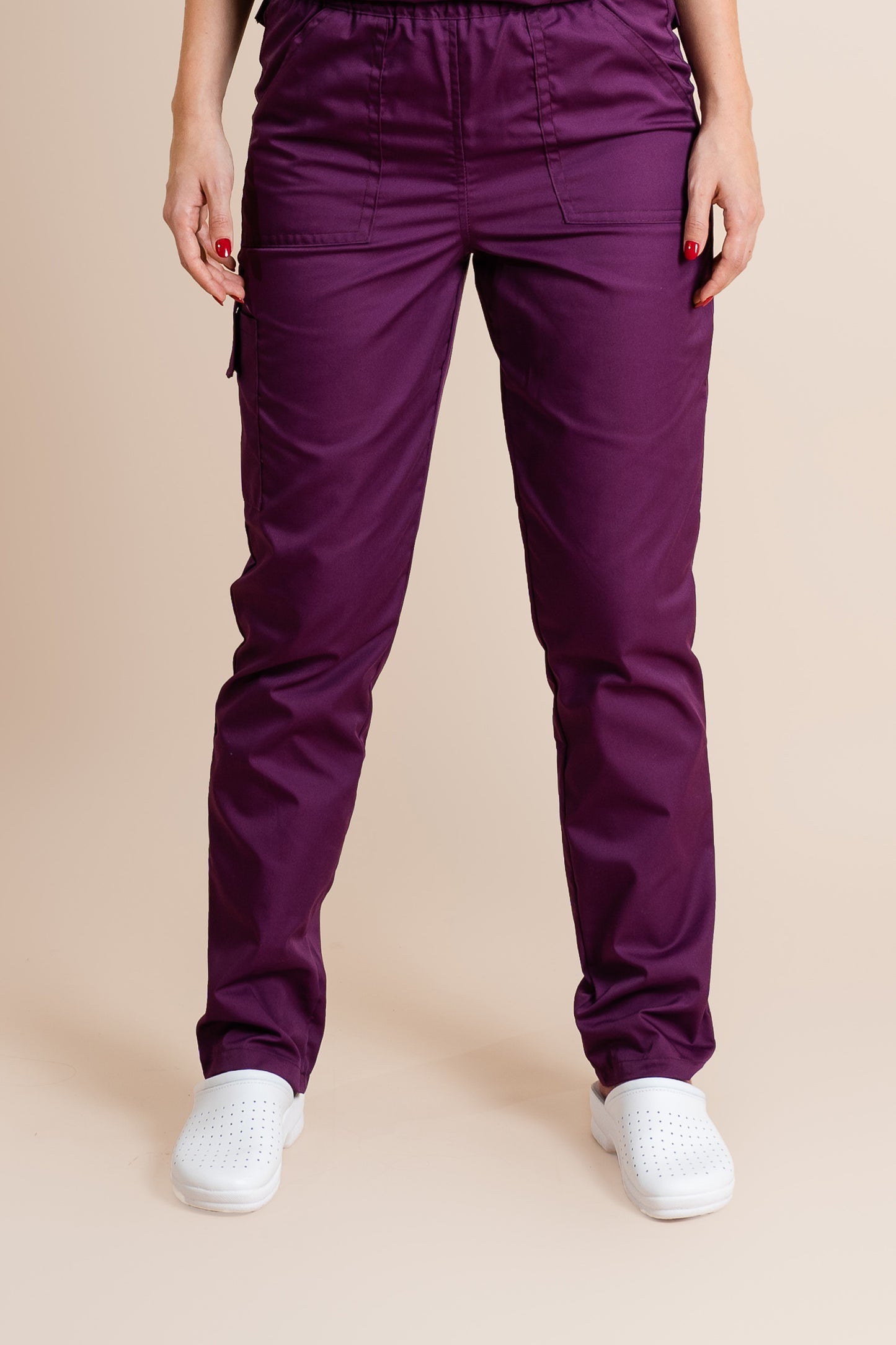 Pantaloni Visinii unisex poplin 165g Mihnea