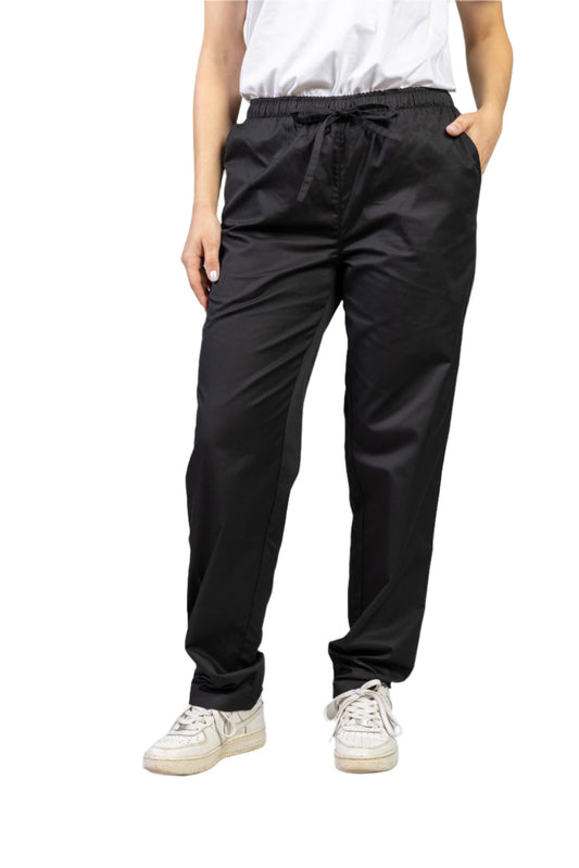 Pantaloni negri unisex poplin 160g Alessi