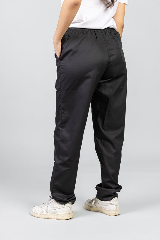 Pantaloni negri unisex poplin 160g Alessi