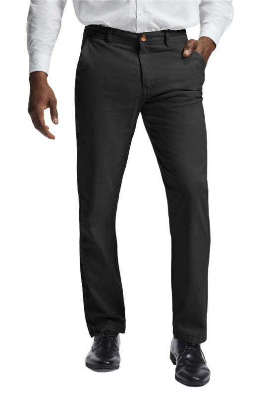 Pantaloni negri barbat bumbac 280g Ritz